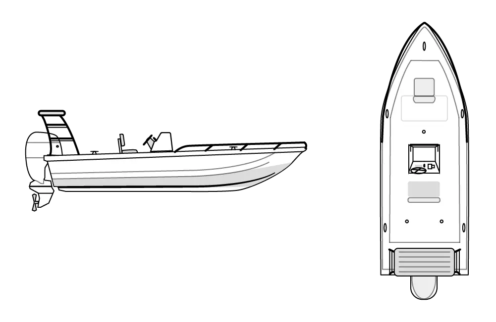 V HULL FISHING - Center Console, Poling Platform 